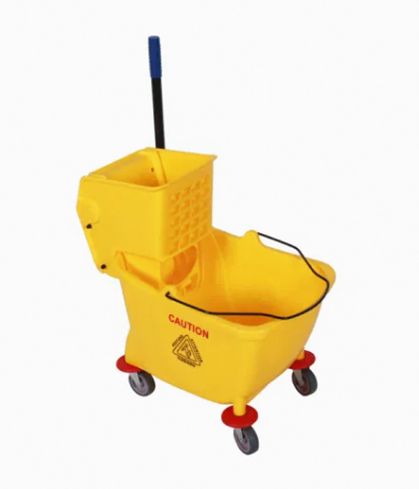 Carrinho balde , espremedor com divisor de água suja