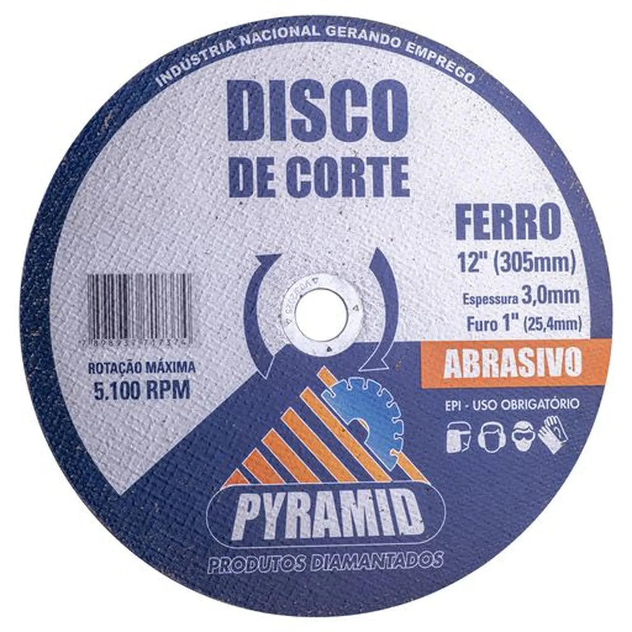 Disco de Corte Para Ferro Pyramid 12"