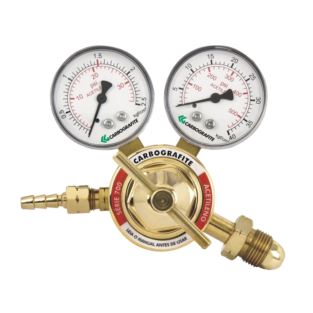 Regulador de Pressão Acetileno - Cilindro | Série 700